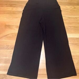 OFFLINE by Aerie Real Me XTRA Wide Leg Trouser Pants XXL Black High Rise